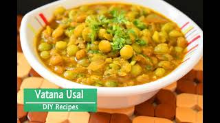 Vatana usal recipe  Maharashtrian vatana Usal by DIY Recipes  How to make matar curry [upl. by Sommers]