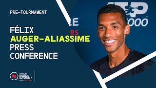 PRESS CONFERENCE  FÉLIX AUGERALIASSIME  PRETOURNAMENT  OBN24 [upl. by Aissert]