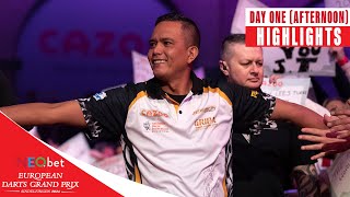 HISTORY ON THE EURO TOUR  Day One Afternoon Highlights  2024 European Darts Grand Prix [upl. by Sebastien]