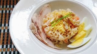 CHICKEN MACARONI SALAD RECIPE  PINOY APPETIZER [upl. by Aible]