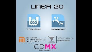 Plan Maestro del Metro DF Horizonte 2070 Linea 20 Atzacoalco  Cuajimalpa [upl. by Dnumsed]