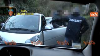 MAFIA ROMA SPETTACOLARI IMMAGINI ROS ARRESTO CARMINATI  4 Dicembre 2014 [upl. by Nynnahs]