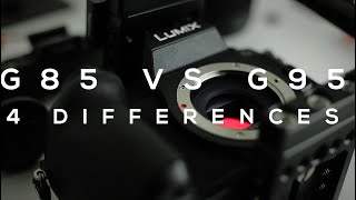 Panasonic G85 vs G95  4 Differences  New GH5 Sensor Headphone jack VLOG L 120p [upl. by Casey]