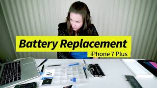 iPhone 7 Plus Battery Replacement iFixit Battery Replacement Kit [upl. by Tyra]