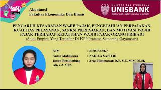 PENGARUH KESADARAN WAJIB PAJAK PENGETAHUAN KUALITAS PELAYANAN SANKSI  DAN MOTIVASI WAJIB PAJAK [upl. by Fritz]