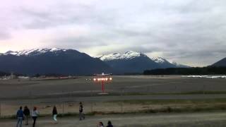 First Delta 757 Arriving at Juneau [upl. by Teresina]