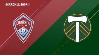 HIGHLIGHTS Colorado Rapids vs Portland Timbers  March 2 2019 [upl. by Alarise113]