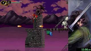 Castlevania the Lecarde Chronicles 1  Reworked edition Hard mode No Deaths Speedrun 12400 [upl. by Aristotle]