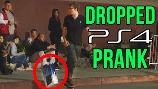 I DROPPED MY PS4 PRANK [upl. by Nohsal]