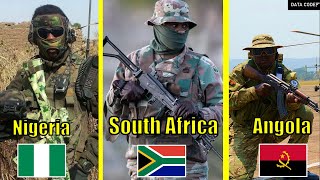 Nigeria VS South Africa VS Angola  Military Power Comparison 2024 [upl. by Weinman]