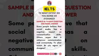 IELTS Essay Writing  To what extent do you agree or disagree  IELTS Writing Task 2 ieltswriting [upl. by Nennek]