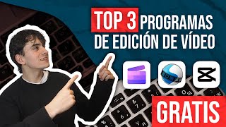 Los MEJORES PROGRAMAS para EDITAR VIDEOS en PC GRATIS ✅ TOP 3 EDITORES 2024 🔥 [upl. by Eniruam]