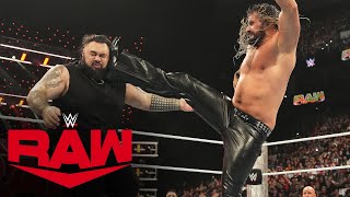 Seth “Freakin” Rollins and Bronson Reed engage in wild brawl Raw highlights Oct 21 2024 [upl. by Amees]