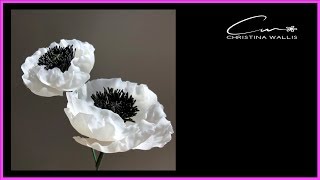 Poppy TUTORIAL Cold Porcelain  Gumpaste 2018 [upl. by Eittah]