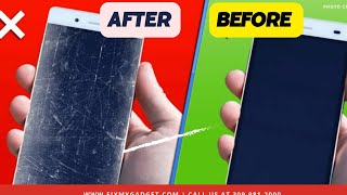 iPhone Screen Scratches Remove In 5 Minutes  how to remove scratches on an iphone screen [upl. by Nonnahsed]