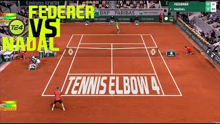 Tennis Elbow 4  Federer vs Nadal  Roland Garros  Best tennis game simulator [upl. by Faun530]