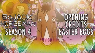 EVERY EASTER EGG in BoJack Horsemans Opening Credits Season 4 [upl. by Styles]