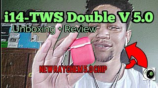 i14 TWS Mini Air pod Bluetooth 50 Unboxing  review  New Reychem chip 50 [upl. by Dagny]