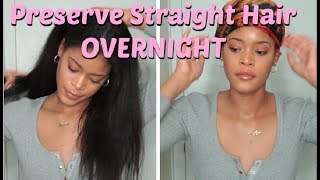 How to Preserve Straight Hair Overnight [upl. by Egdamlat724]