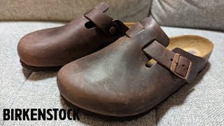 Birkenstock Boston Oiled Leather Habana Brown  Straight to the Point Review amp OnFeet [upl. by Itsym]