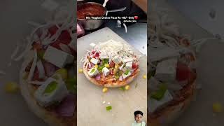 Mix veggies cheesy Pizza rupees rs 110 only 😍shortvideo youtubeshorts [upl. by Nelubez]