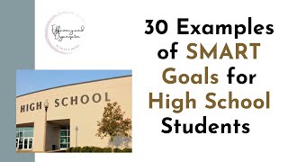 30 Examples of SMART Goals for High School Students [upl. by Akena41]