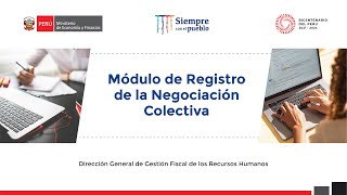 Módulo de Registro de la Negociación Colectiva [upl. by Evannia]