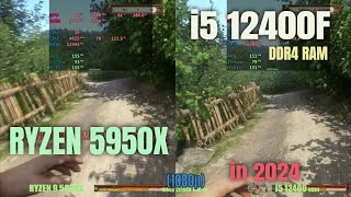 intel i5 12400 ddr4 vs ryzen 5950x in 2024 [upl. by Fernanda922]