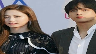 BTS V TAEHYUNG AND TWICE TZUYU MOMENTS AT THE FACT MUSIC AWARDS 2019 [upl. by Flip82]