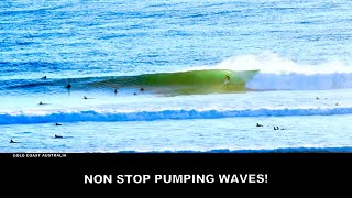 Surfing Gold Coast Australia Non Stop Pumping Waves On The Points amp A Beachie Part One [upl. by Nahamas]