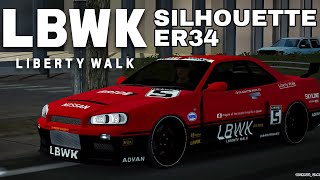 LBWK Nissan Skyline R34 Design Tutorial  Car Parking Multiplayer [upl. by Adnerb]