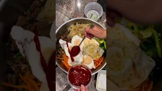 Bibimbap asmr🤗 shorts koreanfood viral music asmr mukbang [upl. by Leizar84]