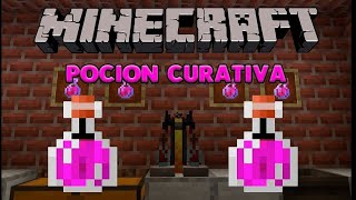 Como hacer una pocion de curacion en minecraft [upl. by Nordek]