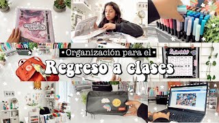 ✨Organización para el regreso a clases✨🎒📚🪴mochila carpeta libretas haul…📝🌷 [upl. by Okorih369]