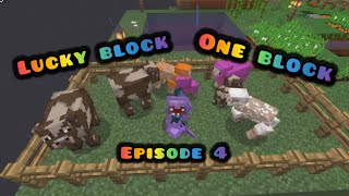 Lucky One Block 4  Expanding CowSheep farm amp Island [upl. by Naves]