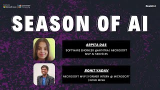 Azure Custom Vision and Azure Cognitive Service  Season of AI  Arpita Das amp Rohit Yadav [upl. by Eba668]