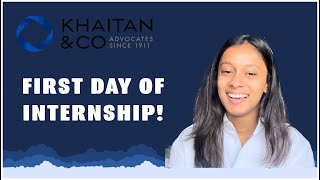 Internship Day 1  Khaitan amp Co  Harshita Agarwal [upl. by Anastatius114]