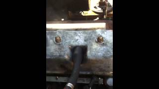 Caterpillar DP40 S6E Mitsubishi diesel blowby video [upl. by Conn]