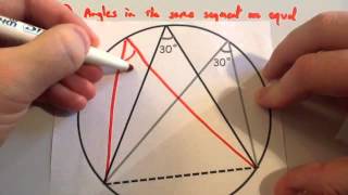 Circle Theorems  Corbettmaths [upl. by Aihtekal]