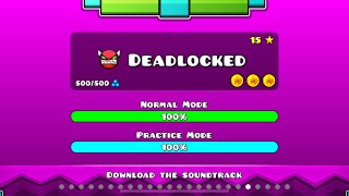 Geometry Dash  “Deadlocked”100 CompleteAll Coins Luci Dash [upl. by Aelgna]