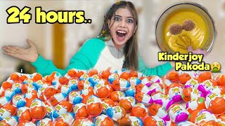 Eating Only KinderJoy for 24 hours KinderJoy Dalgona Candy 😍 [upl. by Dill371]