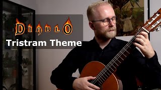 Matt Uelmen Tristram Town Theme from Diablo  classical guitar [upl. by Yalahs484]