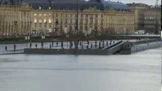 Inondations quais de Bordeaux le 3032014 [upl. by Sorazal]