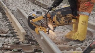 Time lapse construction du tunnel  Rail Bridge Amazing Powerful Machines [upl. by Alexis929]