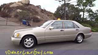 1999 Mercedes Benz S320 W140 32L Big Body Saloon Test Drive Walkaround Video [upl. by Nichani]