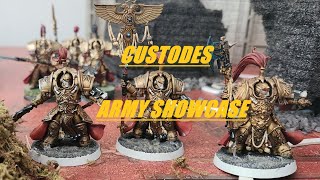 Adeptus Custodes Army Showcase Warhammer 40k [upl. by Aiza337]