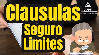 Seguros pólizas con clausulas limitativas atentos segurosdecoche segurosdehogar segurosdevida [upl. by Ymas]