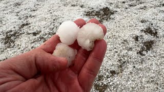 Hagelunwetter in BadenWürttemberg  LK Reutlingen und Göppingen  16052024 [upl. by Aiclef]