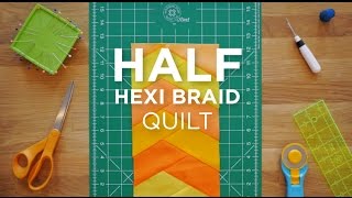 Make an Easy Half Hexi Friendship Braid Block  Quilt Snips [upl. by Olnay597]