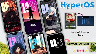 HyperOS Enable AOD Animation In MIUI 14  Xiaomi HyperOS OG Real Theme ✨ HyperOS Depth Effect amp AOD [upl. by Ryan]